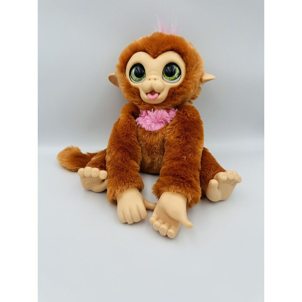 Hasbro Furreal Friend Piper My Baby Monkey Plush Interactive Sounds tested works